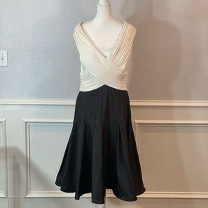 Tadashi Collection Black and White Cocktail Dress